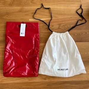 Helmet Lang Small Tote, Red Lipstick Brand New